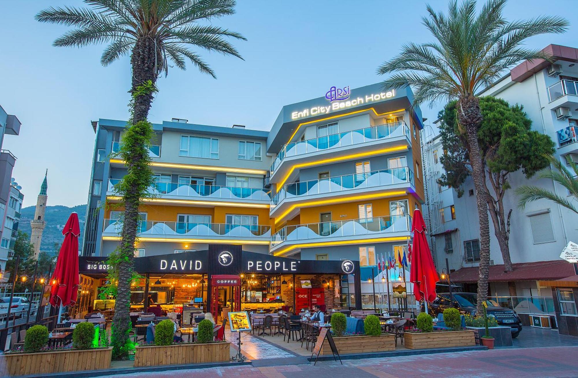 Arsi Enfi City Beach Hotel Alanya Bagian luar foto