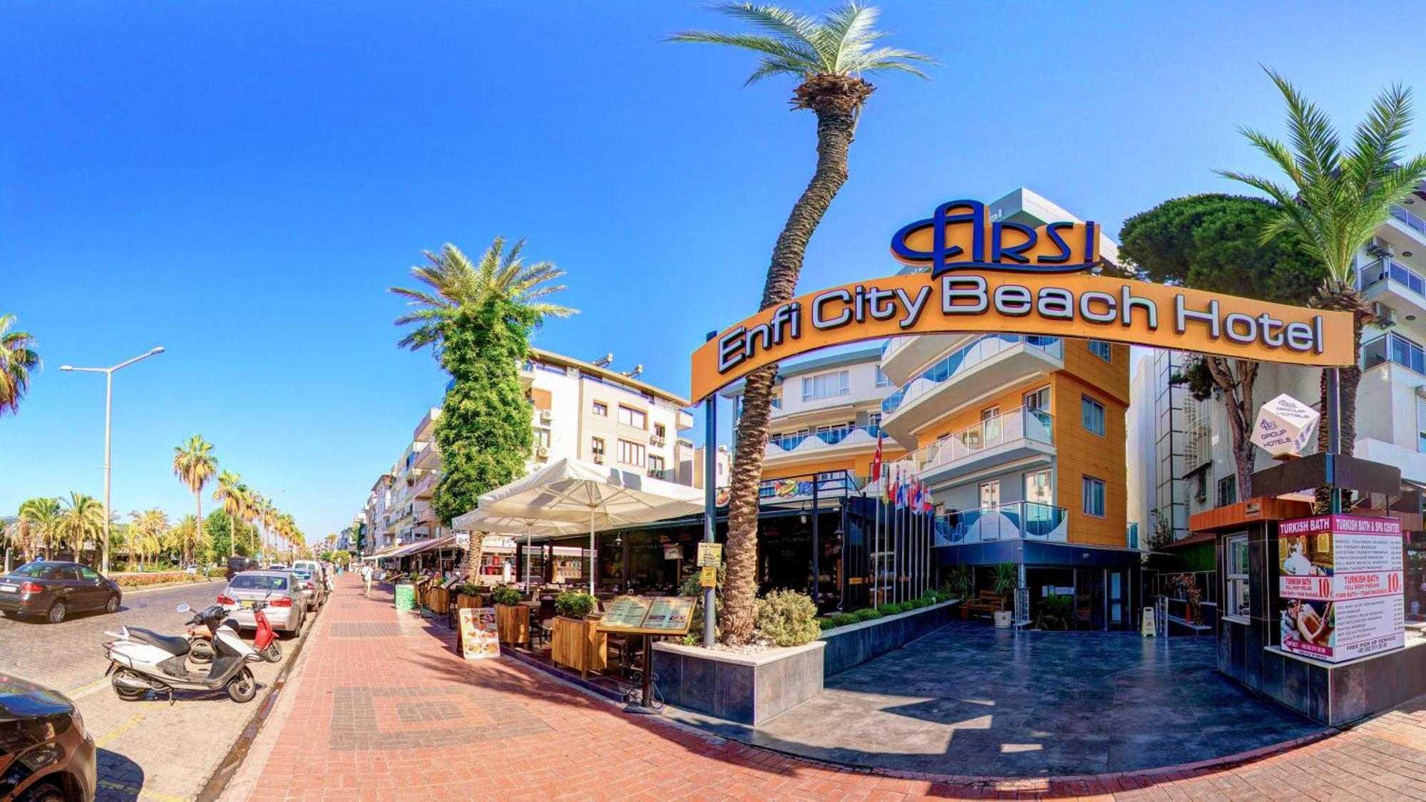 Arsi Enfi City Beach Hotel Alanya Bagian luar foto
