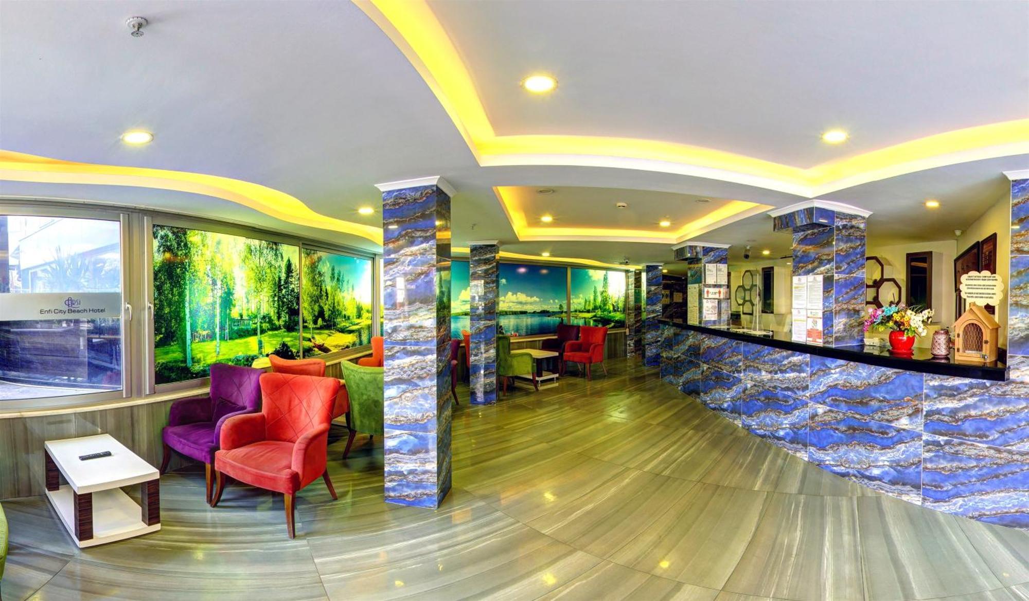 Arsi Enfi City Beach Hotel Alanya Bagian luar foto